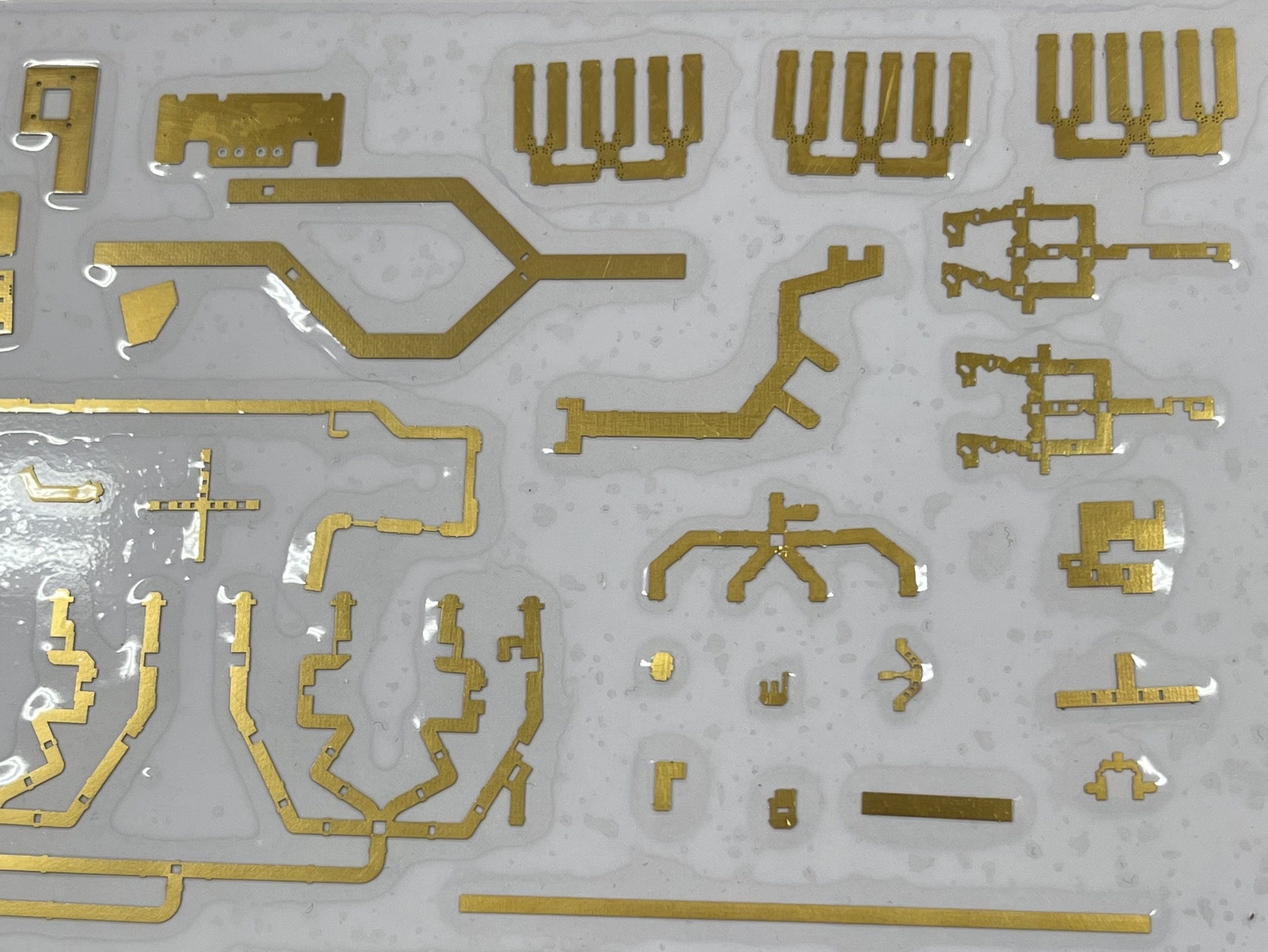 Soft circuit board packaging whitecard